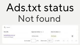 Fixed Ads.txt On Blogger | How To add Ads.txt File on Blogger Website 2023