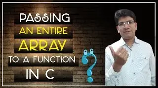 Passing an entire array to a function in C