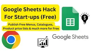 Google Sheets free Tips to Grow Startups | Publish Product Catalogue & Menus Free with google Sheets