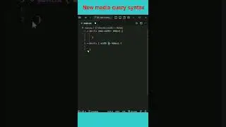 CSS Tips - New Media Query Range Syntax 