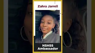 NSHSS Ambassador, Zahra!