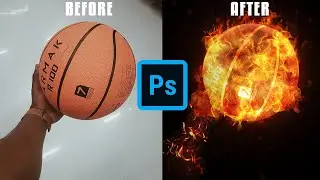 Fire-ball Photomanipulation Photoshop cc | Timelapse