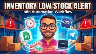 n8n Low Stock Alert: Send ALL Items in ONE Telegram Message! | n8n Inventory Automation