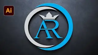 Logo design in Illustrator | Typography A+ R logo design in Adobe illustrator | Modern logo design
