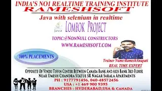 RAMESHSOFT||LOMBOK PROJECT ANNOTATIONS||@NONNULL  CONSTRUCTORS