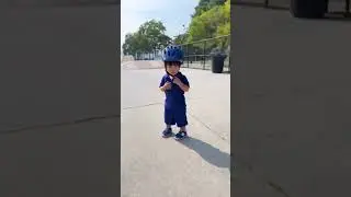 Aiden at the Hoboken Skate Park for the first time!
