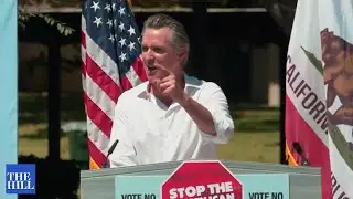 Gov. Newsom MOCKS contender Larry Elder