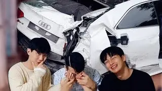 사고나서 폐차하고 입원했습니다