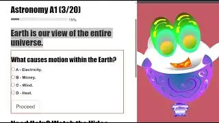 Astronomy Assessment 1 Question (2/20) Earth