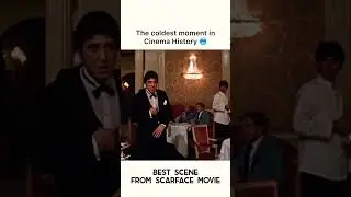 the coldest moment in cinema history| Scarface| best scene in Hollywood Scarface movie 