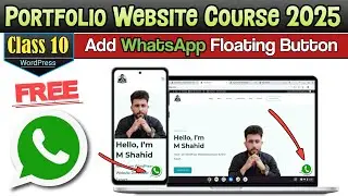 How to Add WhatsApp Floating Button in WordPress for Free - Create Portfolio Website