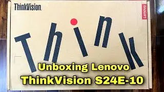 unboxing lenovo thinkvision len s24e-10 and setup | ThinkVision monitor | gaming monitor | 2022