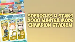 Sophocles Togedemaru 4 Stars 2000 MASTER MODE CHAMPION STADIUM | POKEMON MASTERS EX