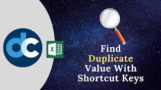 Identifying Duplicate Value In An Excel List With Keyboard Shortcut Key