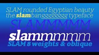 Slam Rounded Fonts from Wiescher Design