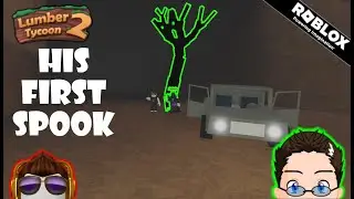 Roblox - Lumber Tycoon 2 - JUNIORS FIRST SPOOK TREE!!! :D