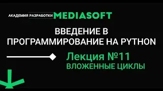 Введение в программирование на Python. Занятие №11