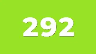 number count 1-1000 green screen