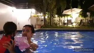 Swimming with Daddy (Sept. 2019)