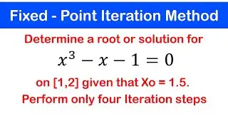 🟢09a - Fixed Point Iteration Method (Intro): Example 1