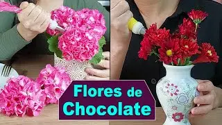 FLORES DELICIOSAS de CHOCOLATE - É pra Ver ou pra Comer?