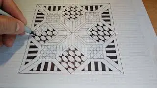 How to draw an amazing #geometric figure with #design #patterns