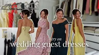 wedding guest dress try-on haul | Lulus, Petal & Pup, Oh Polly