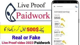 Paidwork App real or fake | paidwork app withdraw proof 2023 | paidwork