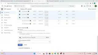 Creating a VPC in Google Cloud (GCP)