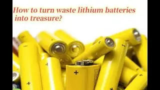 How to recycle lithium battery anode ?#batteryanoderecycling
