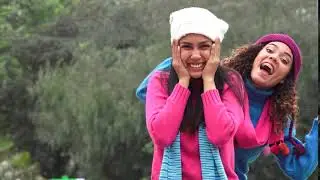 Girl Friends Having Fun Photobomb