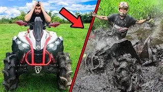 Extreme BOTTOMLESS Mud PIT Ate My Can-Am | FT. Mud Puppy