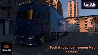 Ets2 1.49/promods/Testfahrt auf dem neuen Map Kombo ;)