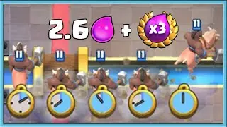 😍 HOG 2.6 SO STRONG IN TRIPLE ELIXIR CHALLENGE / Clash Royale