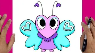 How to Draw Flutter from Dandy's World 🦋🌈
