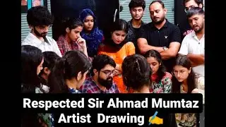 Respected Sir Ahmad Mumtaz Artist  Drawing ✍️ | Art by baba ke princess