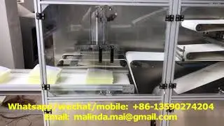 Surgical & Medical Bed Sheet Machine with Stacking & 2 Side Glue Sticker