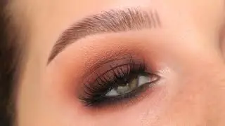 FALL Matte Warm Brown Smokey Eye