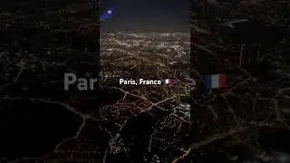 The beauty of Paris France while youre in airplane