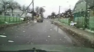Улица Октябрьская в городе Дятлово