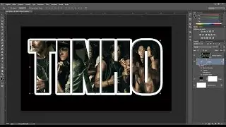 Imagem dentro de texto photoshop
