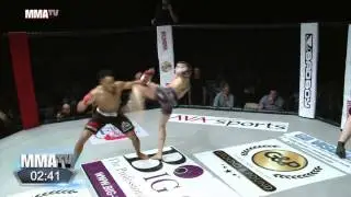BCMMA 18  Joe Harding brutally knocked out while showboating