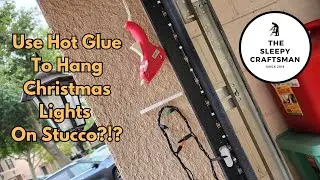Use Hot Glue to Hang Christmas Lights!!