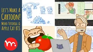 Let's Make A Cartoon! Tutorial & Apple Cat BTS!