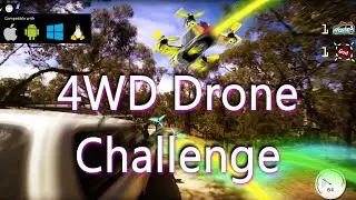 FPV Drone, 5km Bush Stage || 4WD Drone Team Gameplay 🏆