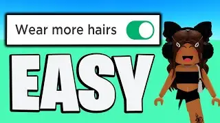 How To EQUIP MULTIPLE HAIR in ROBLOX (New Update) - How To Wear 2 Hair in Roblox