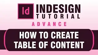 How to create table of content in indesign | Automatic update page no and content on single click