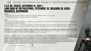 3-min Bar Chair Cases - LAND BANK OF THE PHILIPPINES VS. MILAGROS DE JESUS-­MACARAEG G.R. No. 244213