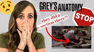 ObGyn Doctor Reacts to Grey's Anatomy | C-Section in a HOUSE?! WHY?!