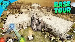 ARK Medieval Times Base Showcase - The Fortress of RAPTOR SQUAD!
